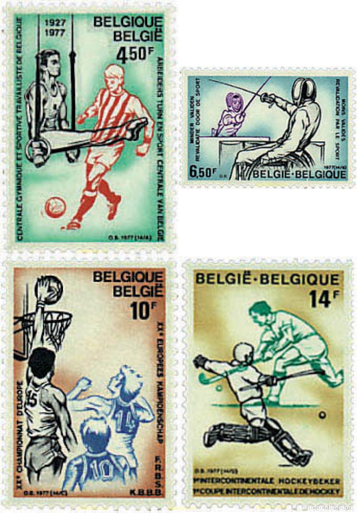 Timbres: 84955 MNH BELGICA 1977 COMMEMORACIONES DEPORTIVAS
