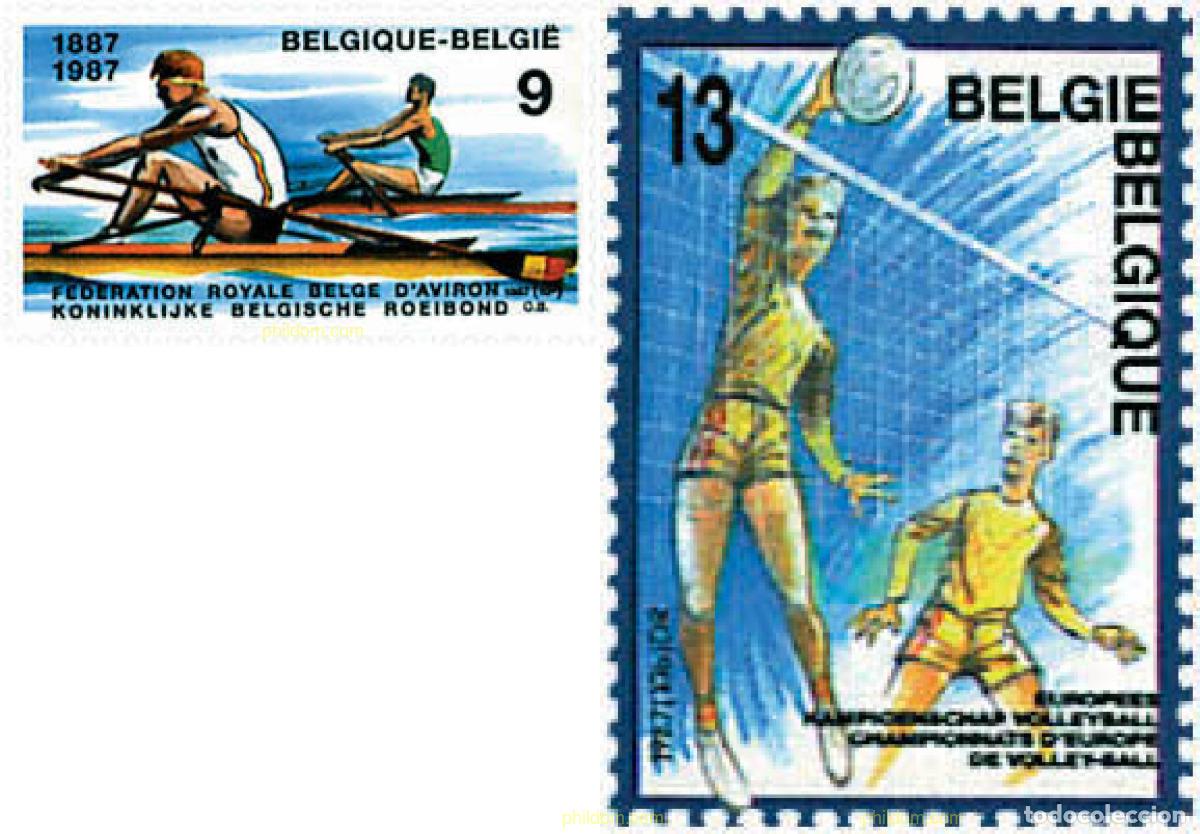 Sellos: 84837 MNH BELGICA 1987 EVENTOS DEPORTIVOS