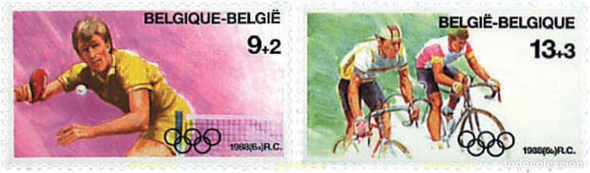 Sellos: 87228 MNH BELGICA 1988 24 JUEGOS OLIMPICOS VERANO SEUL 1988