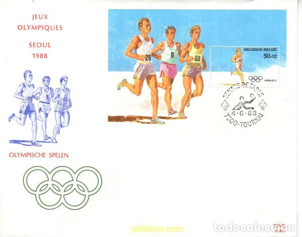 Sellos: 376120 MNH BELGICA 1988 24 JUEGOS OLIMPICOS VERANO SEUL 1988