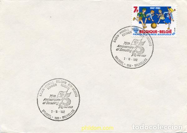 Sellos: 265849 MNH BELGICA 1982 FILATELIA DE LA JUVENTUD Y 75 ANIVERSARIO DEL ESCULTISMO