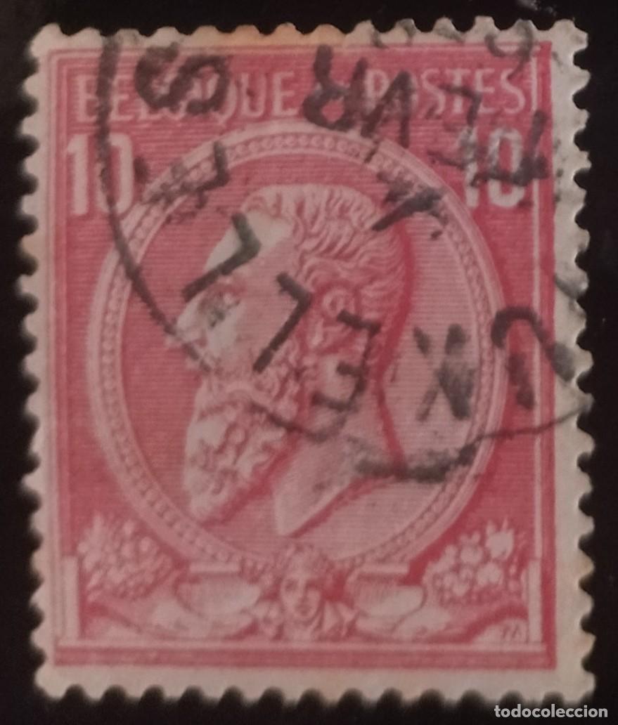 Sellos: B&Eacute;LGICA 1884 -1891 Leopoldo II. USADO.