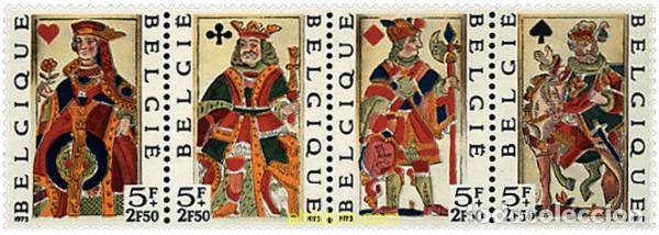 Timbres: 4797 MNH BELGICA 1973 NAIPES