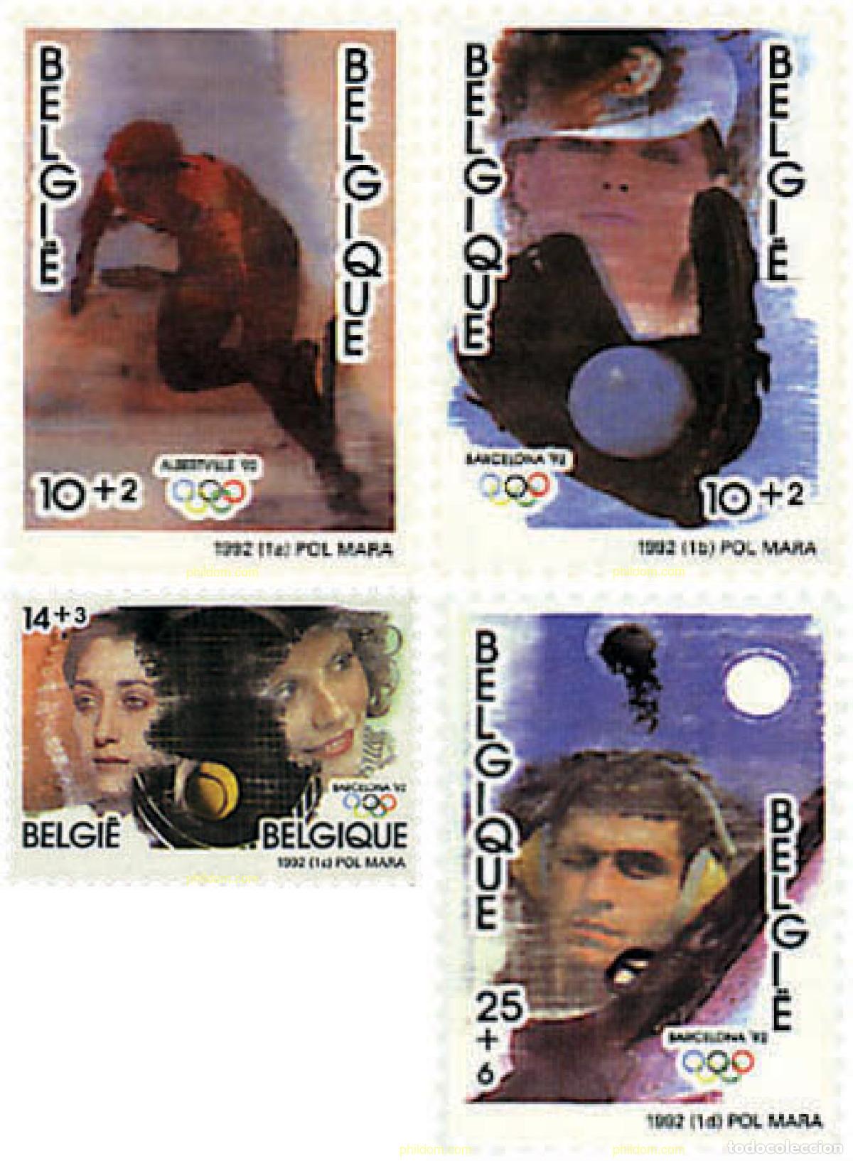Sellos: 85219 MNH BELGICA 1992 25 JUEGOS OLIMPICOS VERANO BARCELONA 1992 - 16 JUEGOS OLIMPICOS INVIERNO. AL