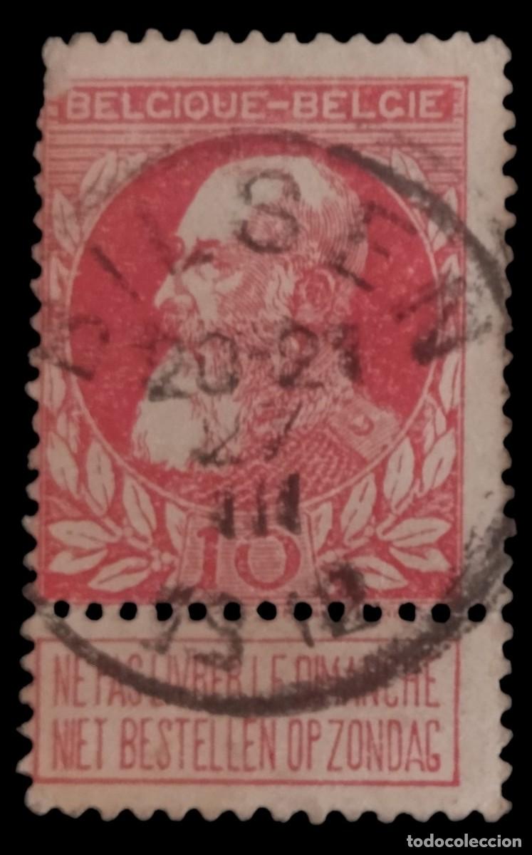 Sellos: B&Eacute;LGICA 1905 Leopoldo II. USADO.