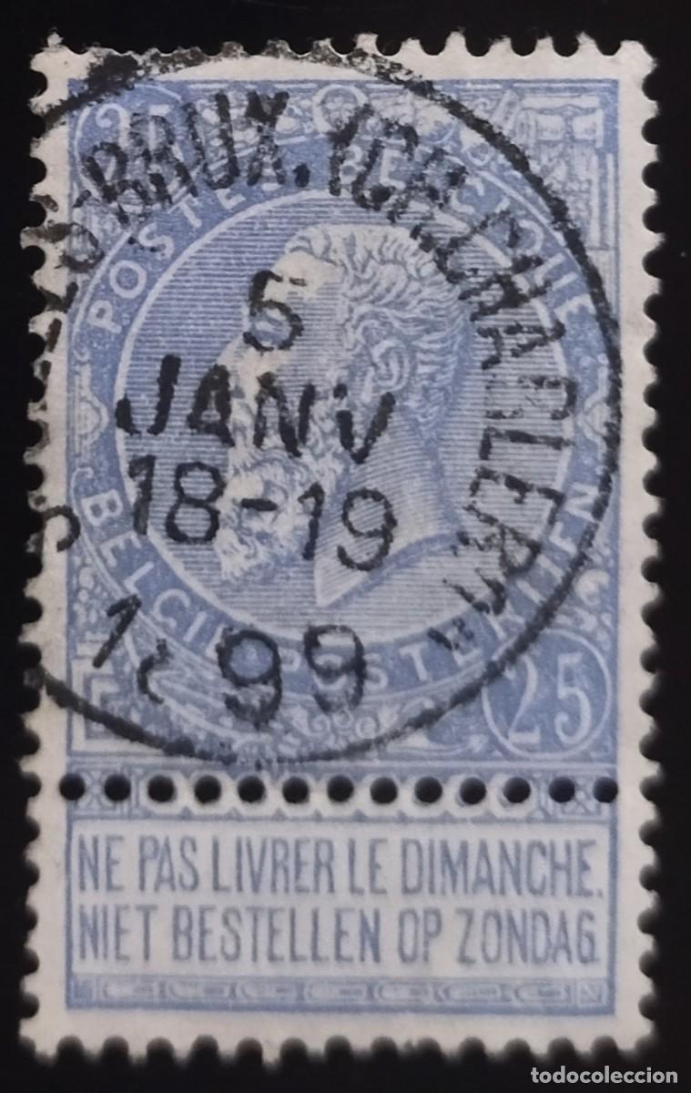 Sellos: B&Eacute;LGICA 1893 Leopoldo II. USADO.