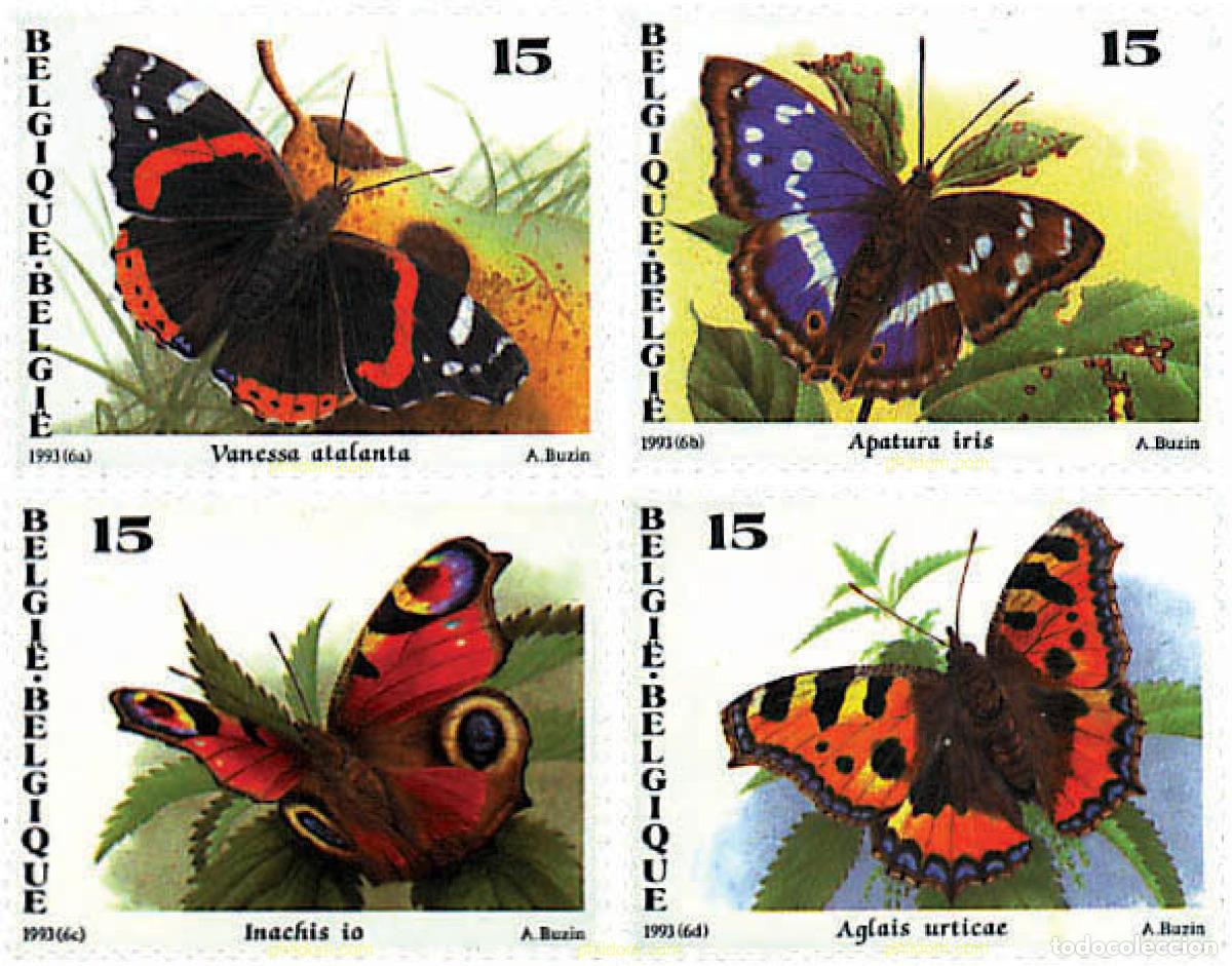 Stamps: 85242 MNH BELGICA 1993 MARIPOSAS