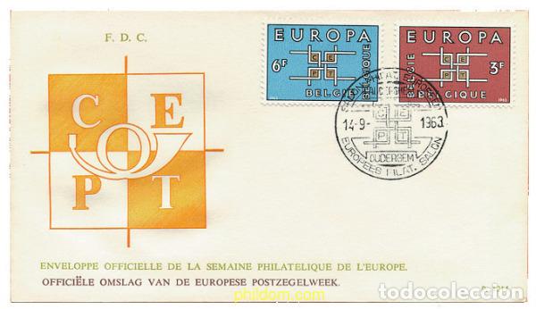 Sellos: 22981 MNH BELGICA 1963 EUROPA CEPT. SIGLAS CEPT