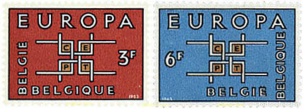 Sellos: 85919 MNH BELGICA 1963 EUROPA CEPT. SIGLAS CEPT