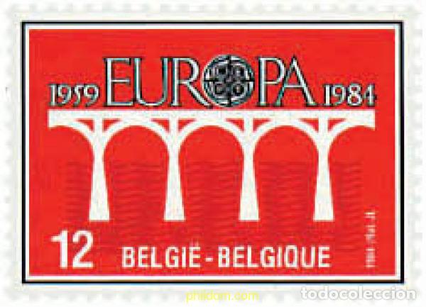 Sellos: 217915 MNH BELGICA 1984 EUROPA CEPT. 25 ANIVERSARIO DE LA CEPT