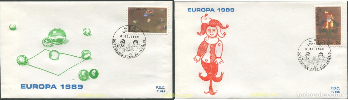 Sellos: 23007 MNH BELGICA 1989 EUROPA CEPT. JUEGOS INFANTILES