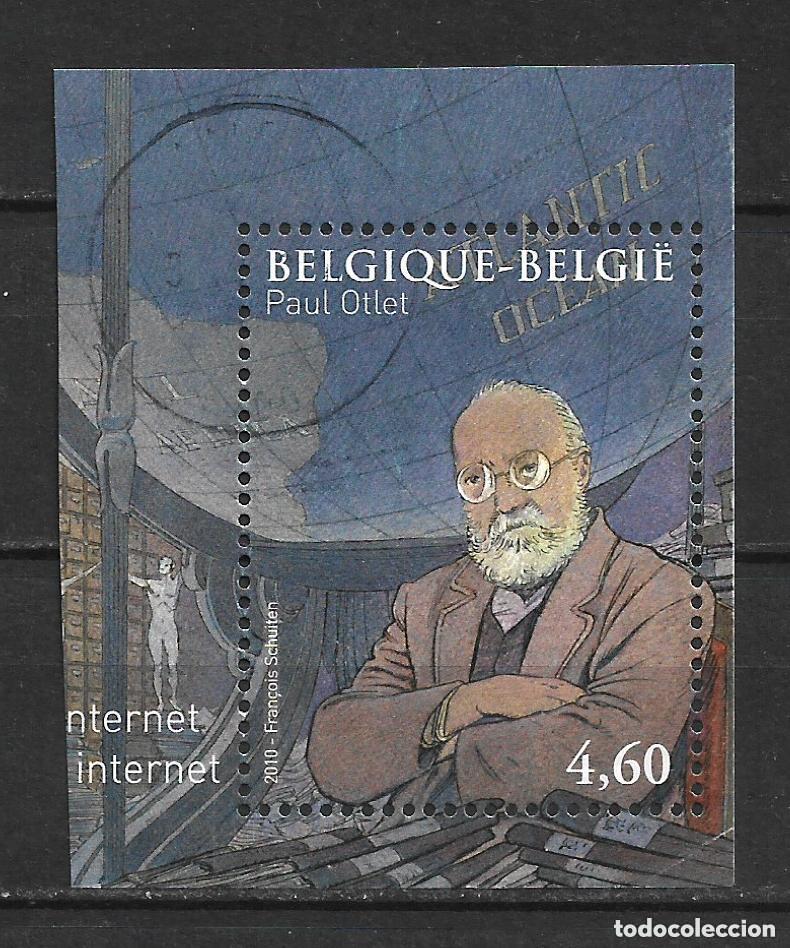 Sellos: belgica 2010 hoja bloque usado - 25/6
