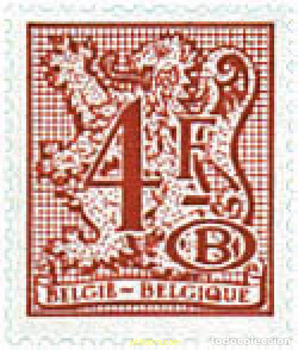 Sellos: 84928 MNH BELGICA 1977 CIFRA SOBRE LEON HERALDICO