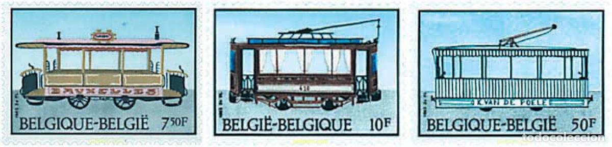Sellos: 85239 MNH BELGICA 1983 HISTORIA DEL TRANVIA Y DEL TROLE