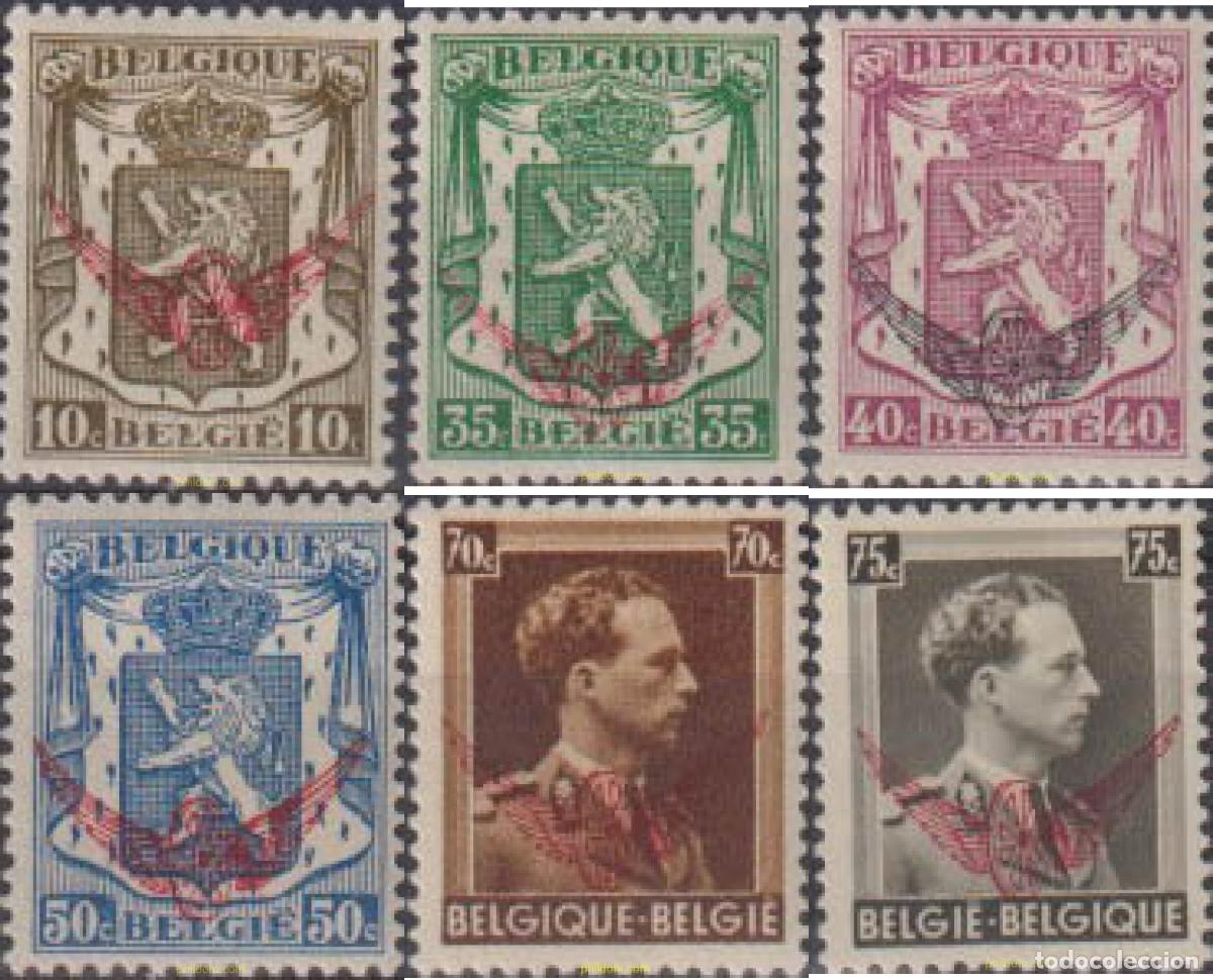 Sellos: 622437 HINGED BELGICA 1936 ESCUDOS Y REY LEOPOLDO III