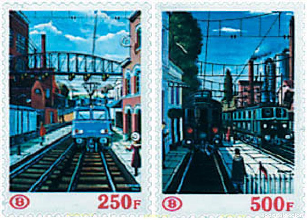 Sellos: 87454 MNH BELGICA 1985 150 ANIVERSARIO DE LOS FERROCARRILES BELGAS