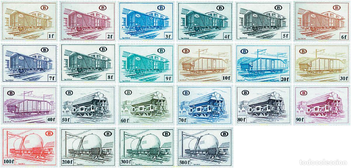 Sellos: 84657 MNH BELGICA 1980 VAGONES DE MERCANCIAS