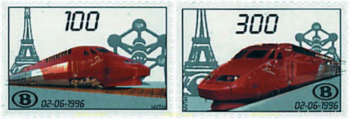 Sellos: 85314 MNH BELGICA 1996 TREN DE ALTA VELOCIDAD