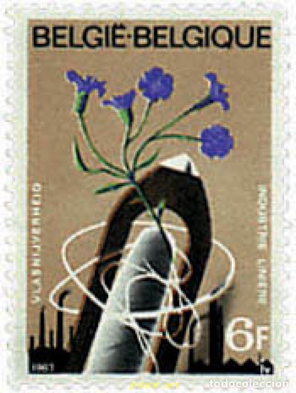 Sellos: 97118 MNH BELGICA 1967 INDUSTRIA DEL LINO