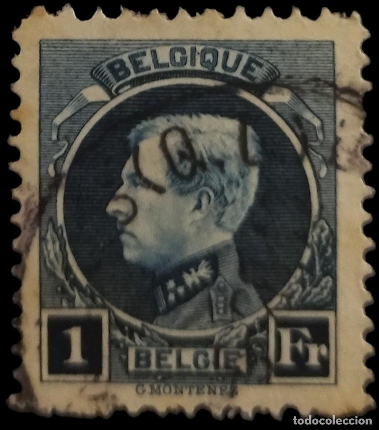 Sellos: B&Eacute;LGICA 1925 Alberto I. USADO.
