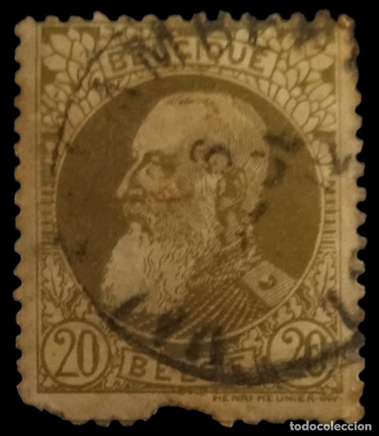 Sellos: B&Eacute;LGICA 1905 Leopoldo II. USADO.