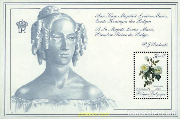 Sellos: 99670 MNH BELGICA 1989 PROMOCION DE LA FILATELIA. ROSAS DE PIERRE-JOSEPH REDOUT&Eacute;