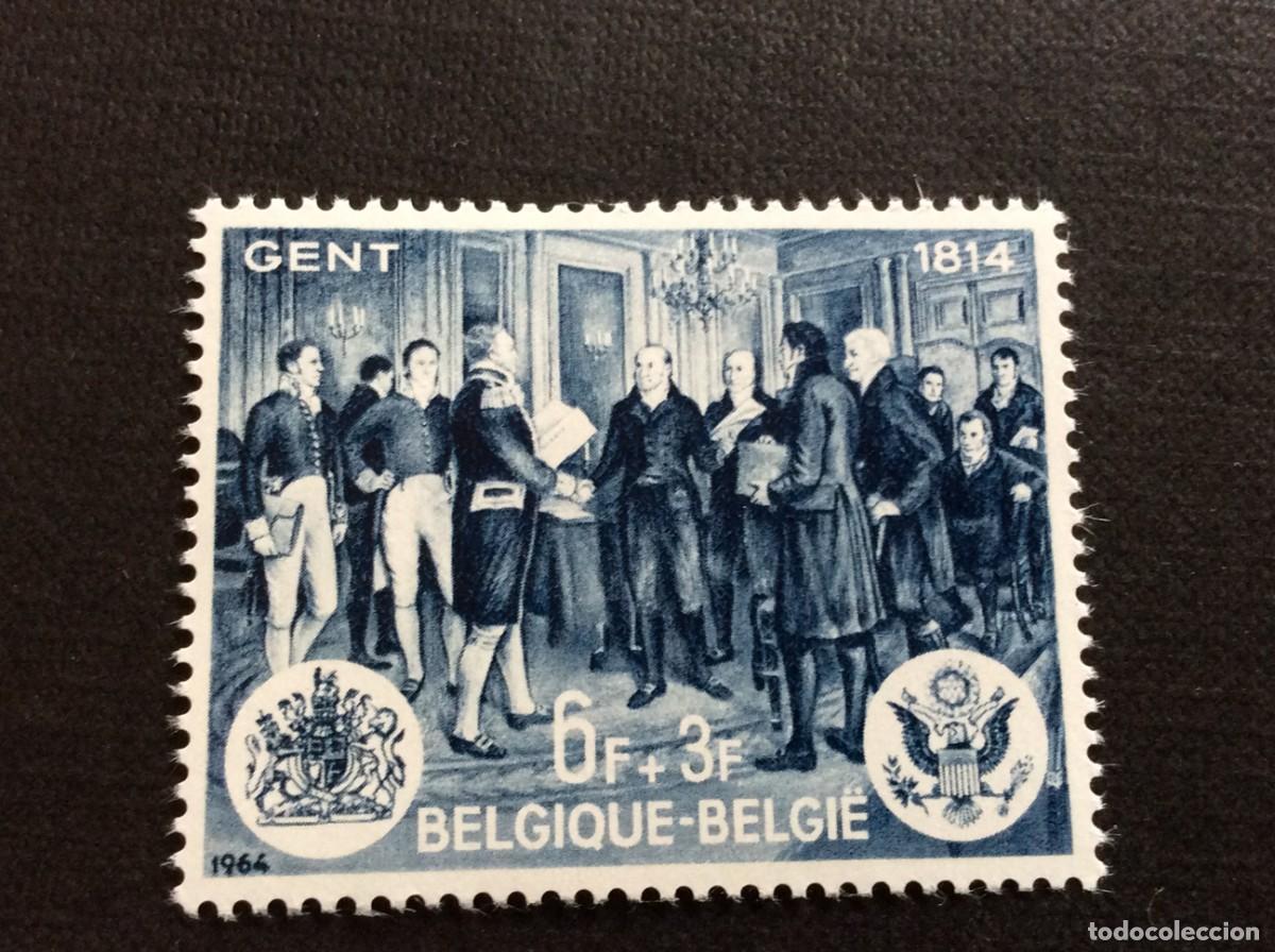 Sellos: BELGICA N&ordm; YVERT 1286*** A&Ntilde;O 1964. 150 ANIV.FIRMA EN GANTE TRATADO DE PAZ ENTRE USA Y GRAN BRETA&Ntilde;A