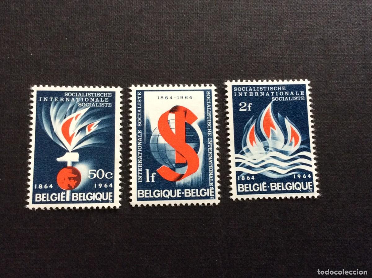 Sellos: BELGICA N&ordm; YVERT 1290/2*** A&Ntilde;O 1964. CENTENARIO DE LA INTERNACIONAL SOCIALISTA