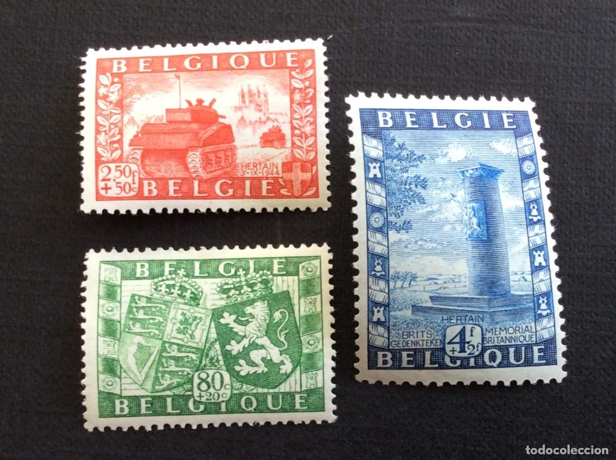 Sellos: BELGICA N&ordm; YVERT 823/5*** A&Ntilde;O 1950. AMISTAD ANGLO-BELGA