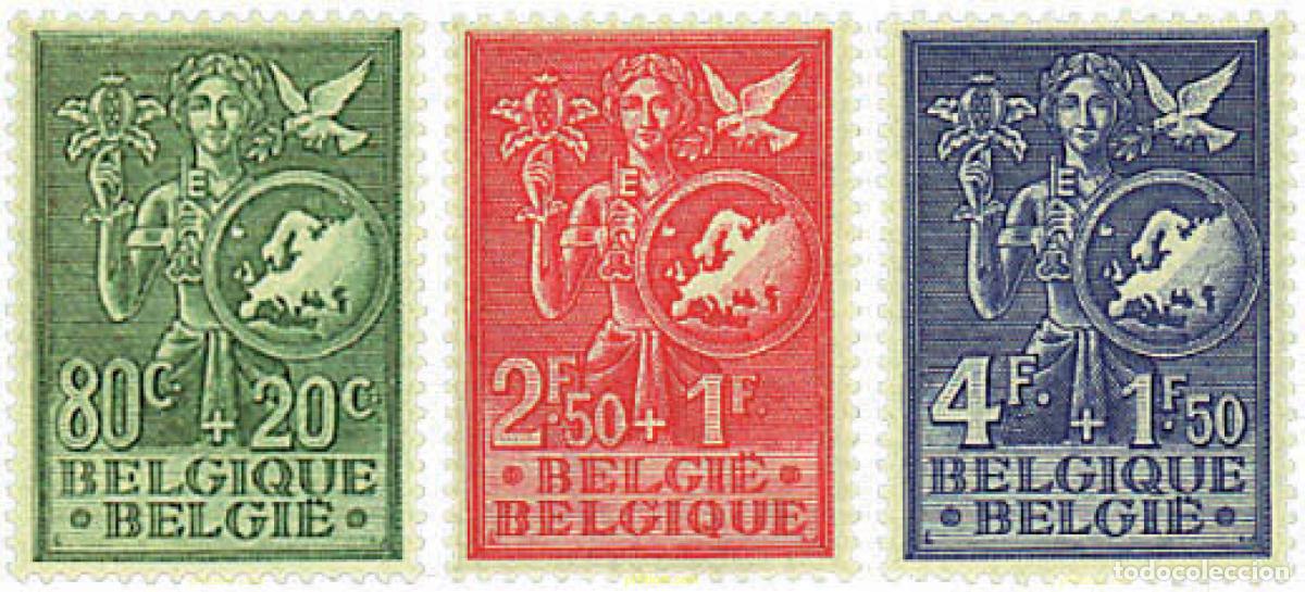 Sellos: 291046 HINGED BELGICA 1953 PRO AGENCIA EUROPEA DE LA JUVENTUD E INFANCIA