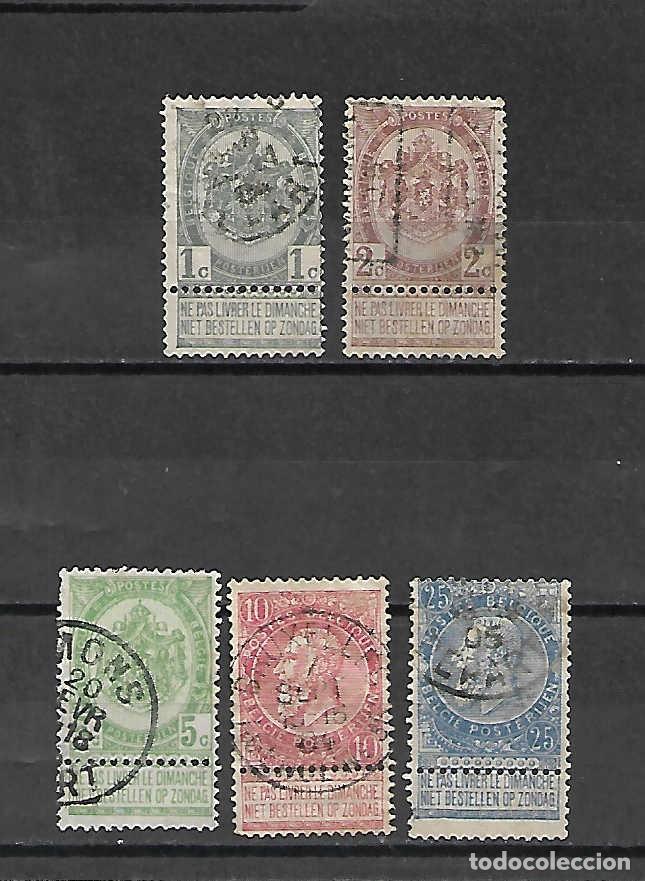 Sellos: Armas y Leopoldo II rey . CL&Aacute;SICOS. B&eacute;lgica . sellos a&ntilde;os 1893/1900