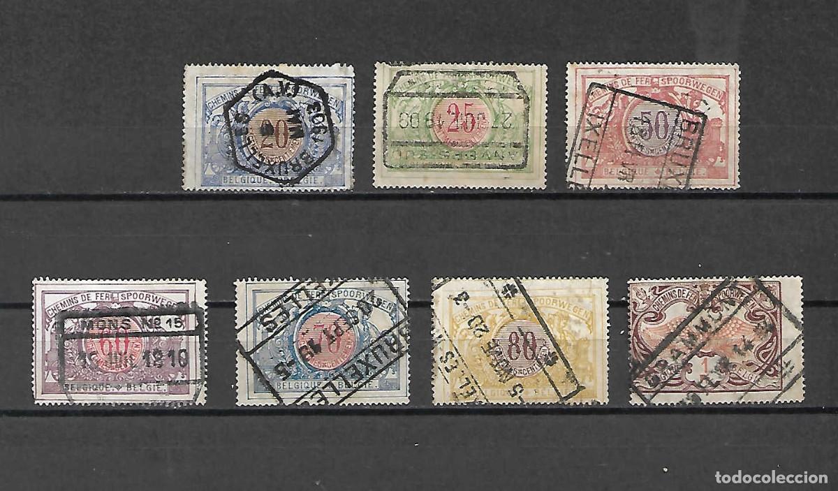 Sellos: sellos COLIS POSTEAUX (paquete postal). B&eacute;lgica . sellos a&ntilde;os 1902/05