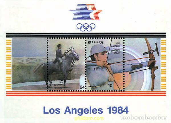 Sellos: 87181 MNH BELGICA 1984 23 JUEGOS OLIMPICOS VERANO LOS ANGELES 1984