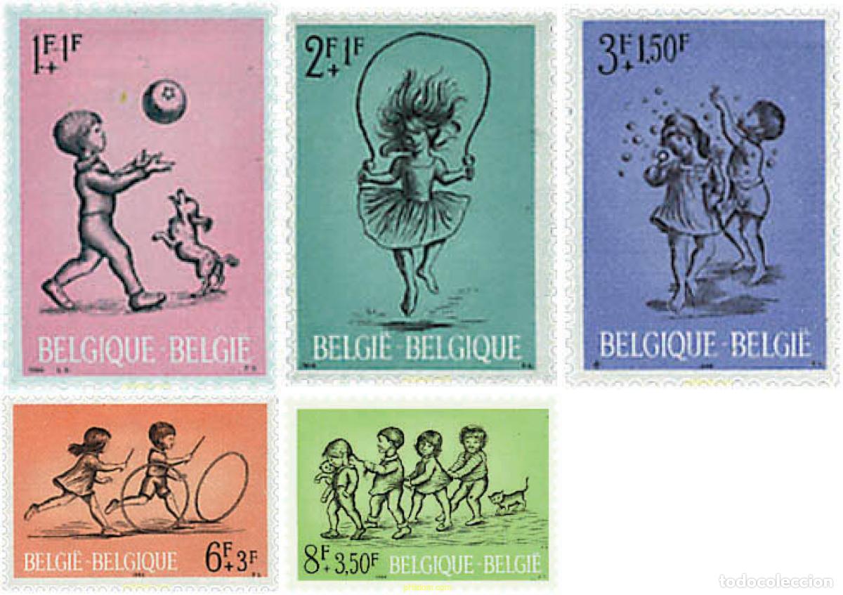 Sellos: 84249 MNH BELGICA 1966 PRO OBRAS DE SOLIDARIDAD. JUEGOS INFANTILES