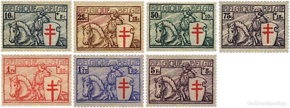 Sellos: 290979 MNH BELGICA 1934 ANTITUBERCULOSIS. CABALLERO