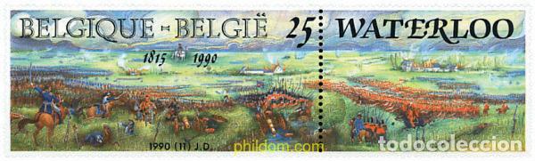 Sellos: 86037 MNH BELGICA 1990 175 ANIVERSARIO DE LA BATALLA DE WATERLOO