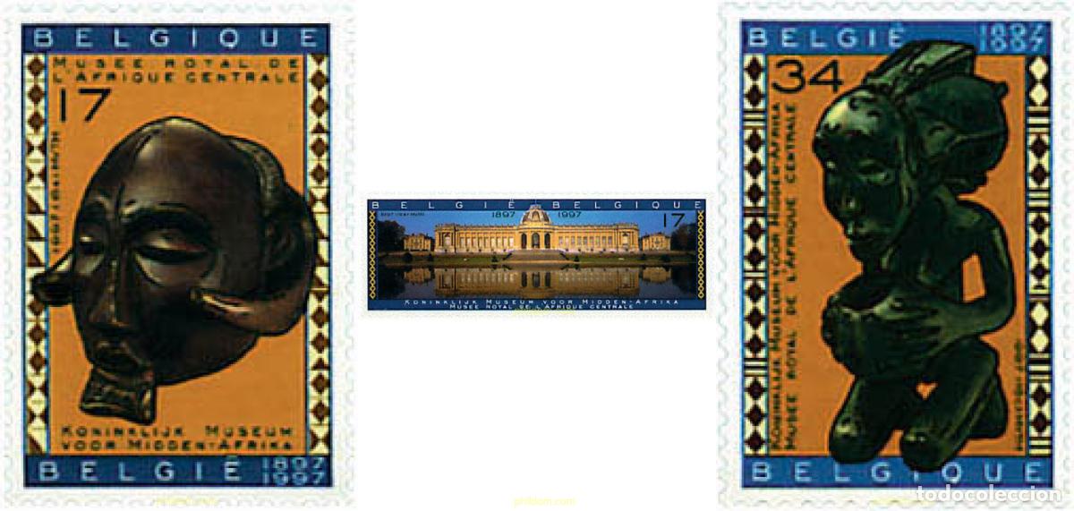 Sellos: 86119 MNH BELGICA 1997 CENTENARIO DEL MUSEO REAL DEL AFRICA CENTRAL EN TERVUREN