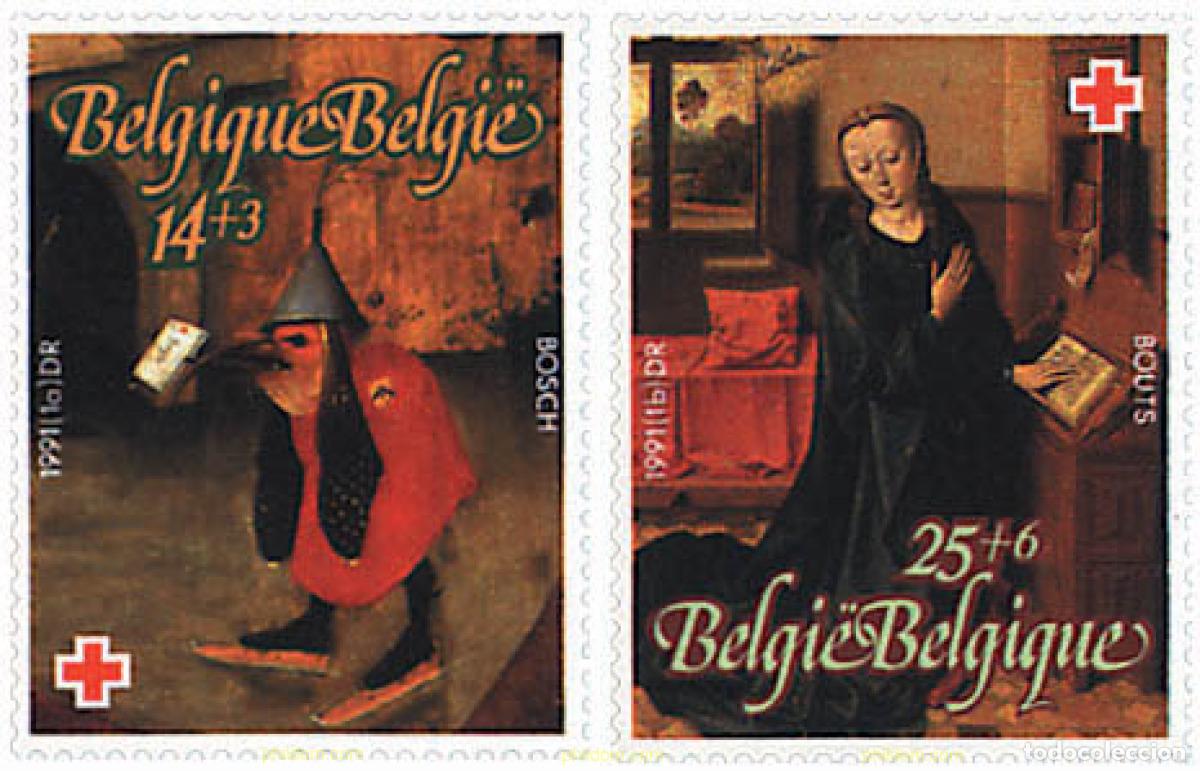 Sellos: 85634 MNH BELGICA 1991 PRO CRUZ ROJA. PINTURAS