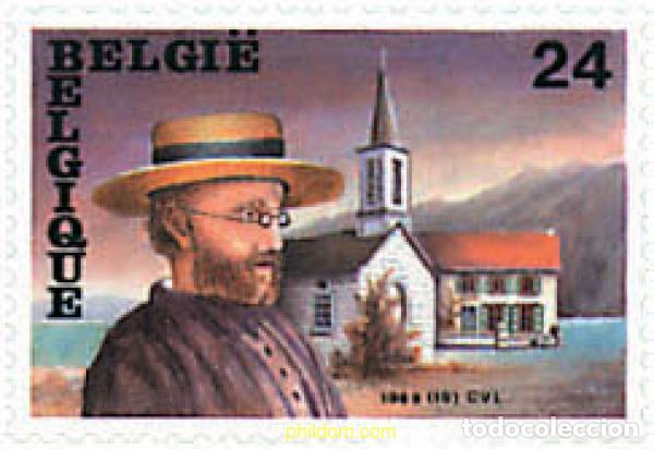 Sellos: 84939 MNH BELGICA 1989 CENTENARIO DE LA MUERTE DEL PADRE DAMIAN