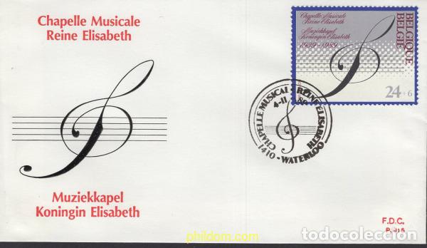 Sellos: 407430 MNH BELGICA 1989 50 ANIVERSARIO DE LA CAPILLA MUSICAL REINA ISABEL