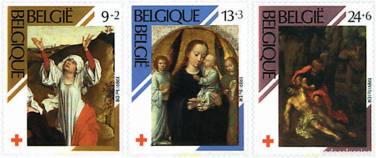 Sellos: 85635 MNH BELGICA 1989 PRO CRUZ ROJA. PINTURAS