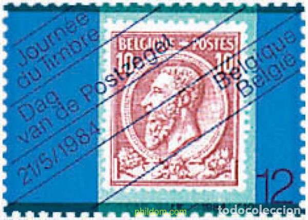 Sellos: 87186 MNH BELGICA 1984 DIA DEL SELLO