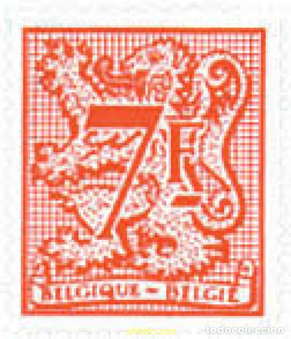 Sellos: 85202 MNH BELGICA 1982 CIFRA SOBRE LEON HERALDICO
