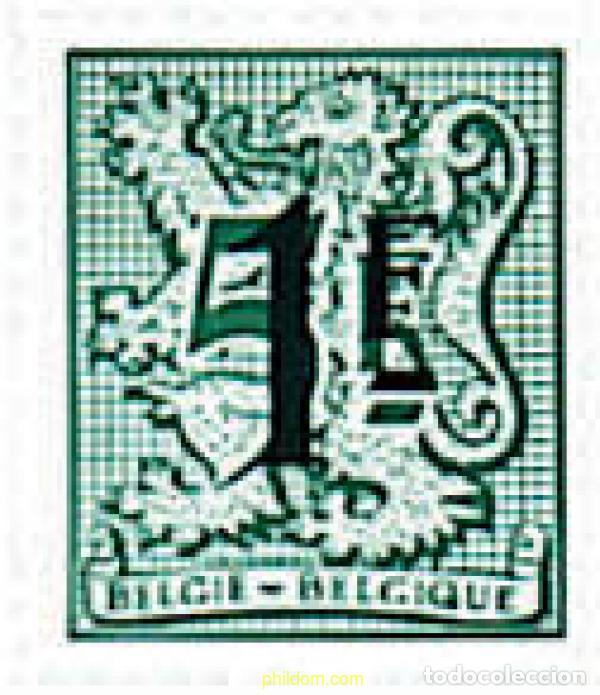 Sellos: 85201 MNH BELGICA 1982 CIFRA SOBRE LEON HERALDICO