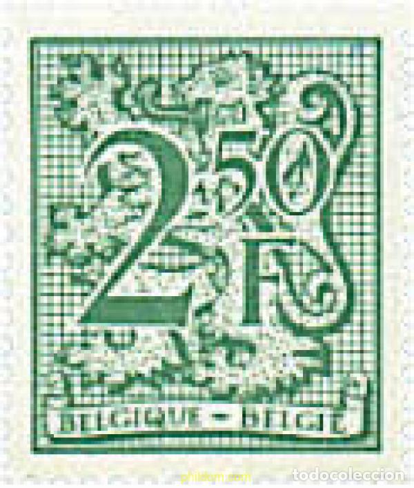 Sellos: 85194 MNH BELGICA 1981 CIFRA SOBRE LEON HERALDICO