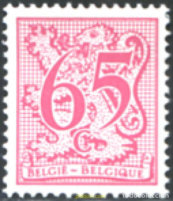 Sellos: 85176 MNH BELGICA 1980 CIFRA SOBRE LEON HERALDICO