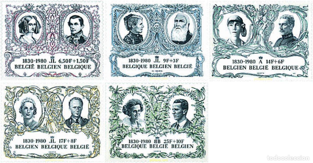 Sellos: 85178 MNH BELGICA 1980 150 ANIVERSARIO DE LA INDEPENDENCIA. LA DINASTIA REAL