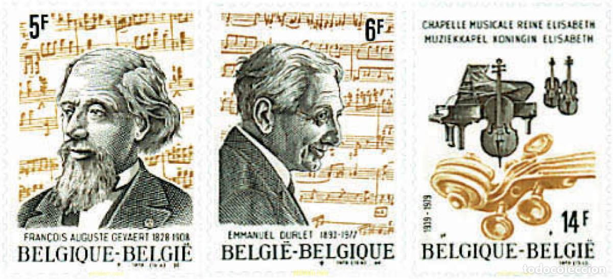 Sellos: 85109 MNH BELGICA 1979 MUSICA. ANIVERSARIOS
