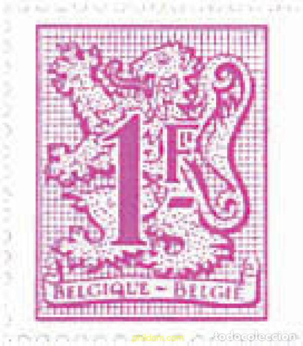 Sellos: 245312 MNH BELGICA 1978 CIFRA SOBRE LEON HERALDICO