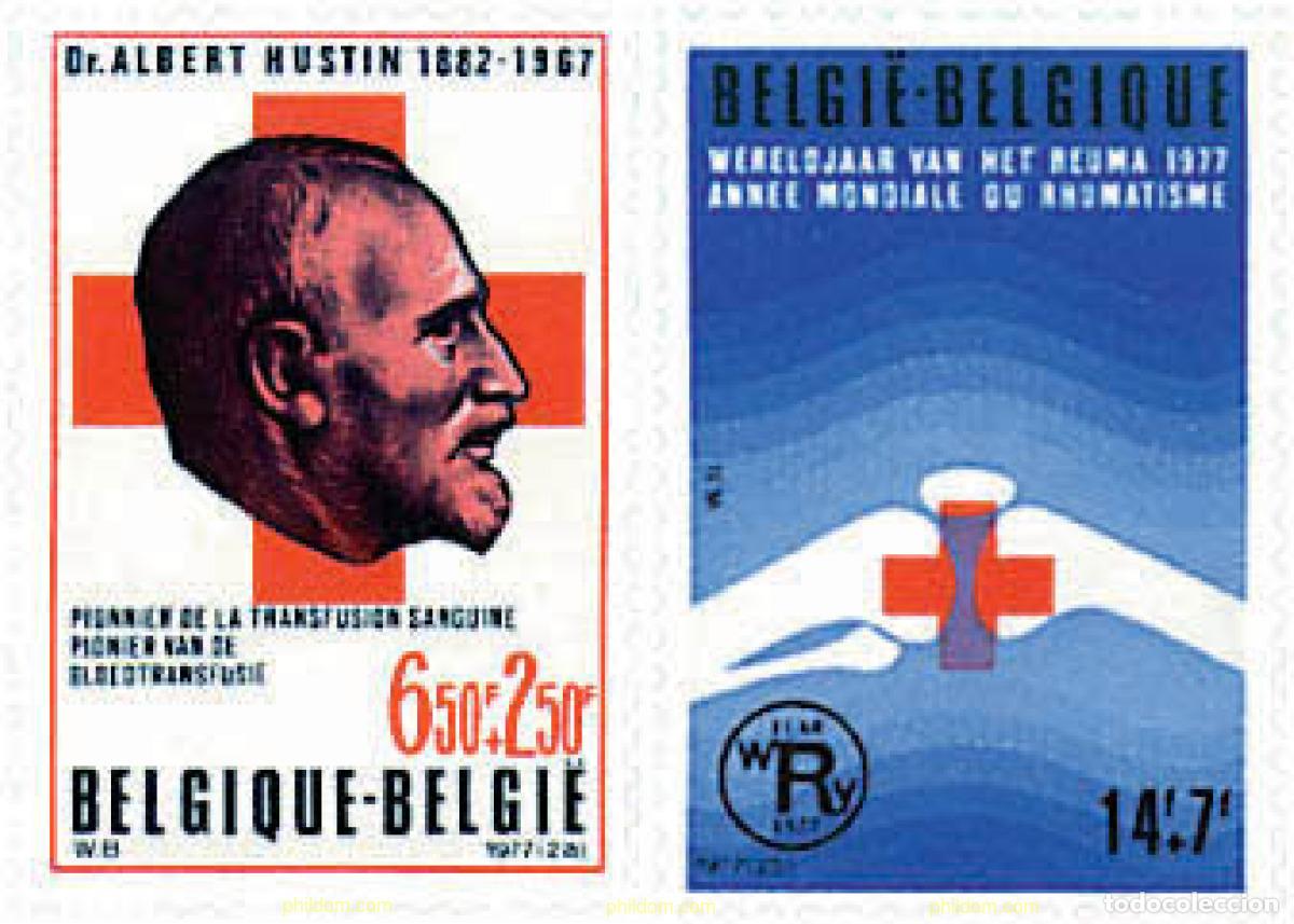 Sellos: 85633 MNH BELGICA 1977 PRO CRUZ ROJA